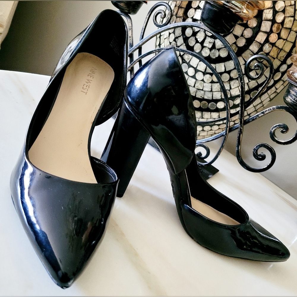 Nine West Elegant Black Women's Patent Heels Business/Office/Carrer 8.5 - Picture 13 of 15